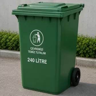 Konteyner 240 Lt Yeşil resim 1